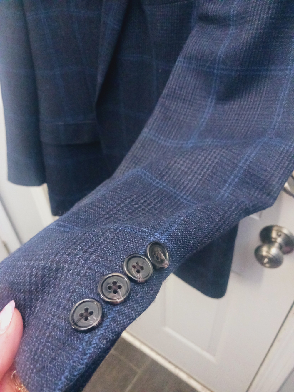 Ralph Lauren Navy Windowpane Two-Button Sport Coat - Picture 8 of 13